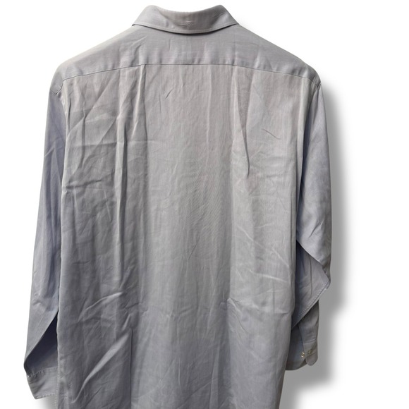 Polo Ralph Lauren Andrew Men's 17.5 34/35 Light Blue Striped Button‎ Down Shirt - Picture 12 of 12